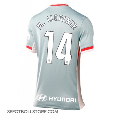 Atletico Madrid Marcos Llorente #14 Replika Bortatröja Dam 2024-25 Kortärmad Atletico Madrid Marcos Llorente #14 Replika Bortatröja Dam 2024-25 Kortärmad